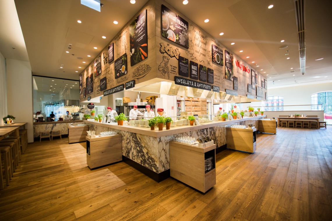 Vapiano Łódź Vapiano: tak łączy się lokalny charakter z wizją marki i architekta