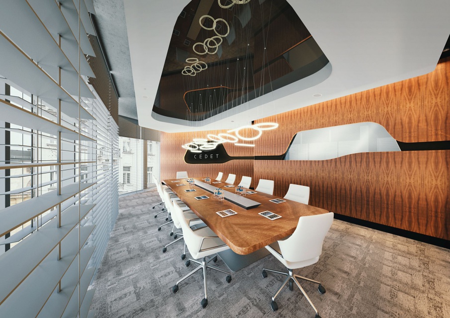 Sala konferencyjna, Cedet, fot. Pik Studio Smyk powraca jako Cedet. Tak będzie wyglądało wnętrze biurowe według koncepcji Pik Studio