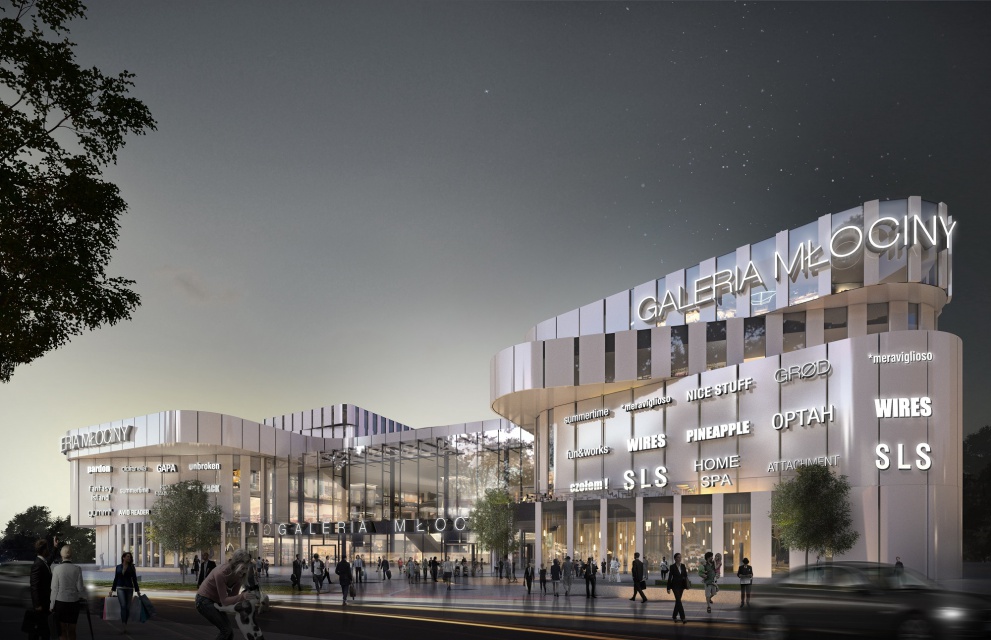 Galeria Młociny (mat.pras.) Restauracje z widokiem na... las. To food court zaprojektowany przez Kuryłowicz and Associates