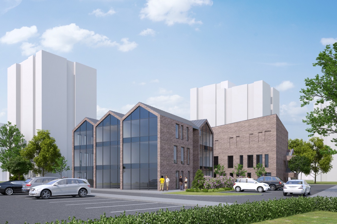 Dom Harcerza Zielona Góra MCK. Autorem projektu jest Krystyna Goińska z Atelier-Projekt z Zielonej Góry fot. UM Zielona Góra To długo wyczekiwana inwestycja w Zielonej Górze. Nowy Dom Harcerza na starcie