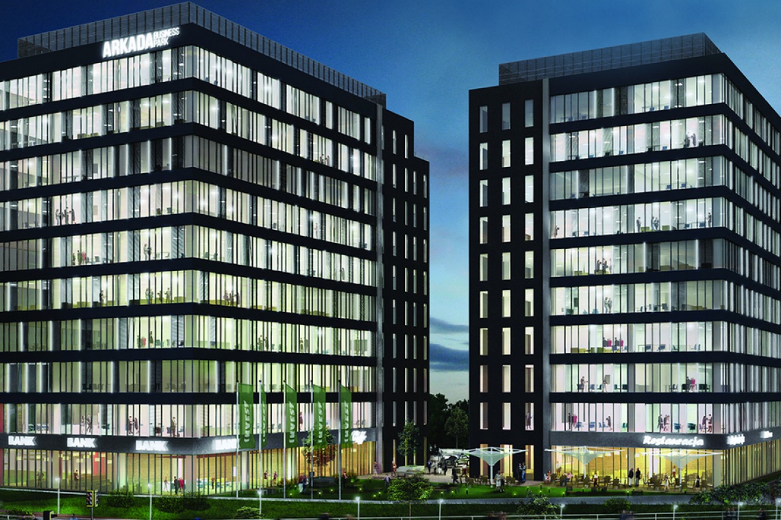 Arkada Business Park, inwestycja Arkada Invest Biurowiec, który przeciera zielone szlaki