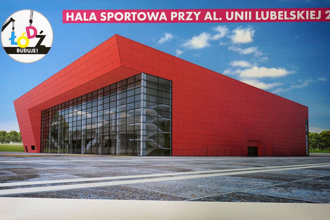 Hala sportowa przy ul Unii (mat. pras.) Mała hala w Łodzi ma już wykonawcę