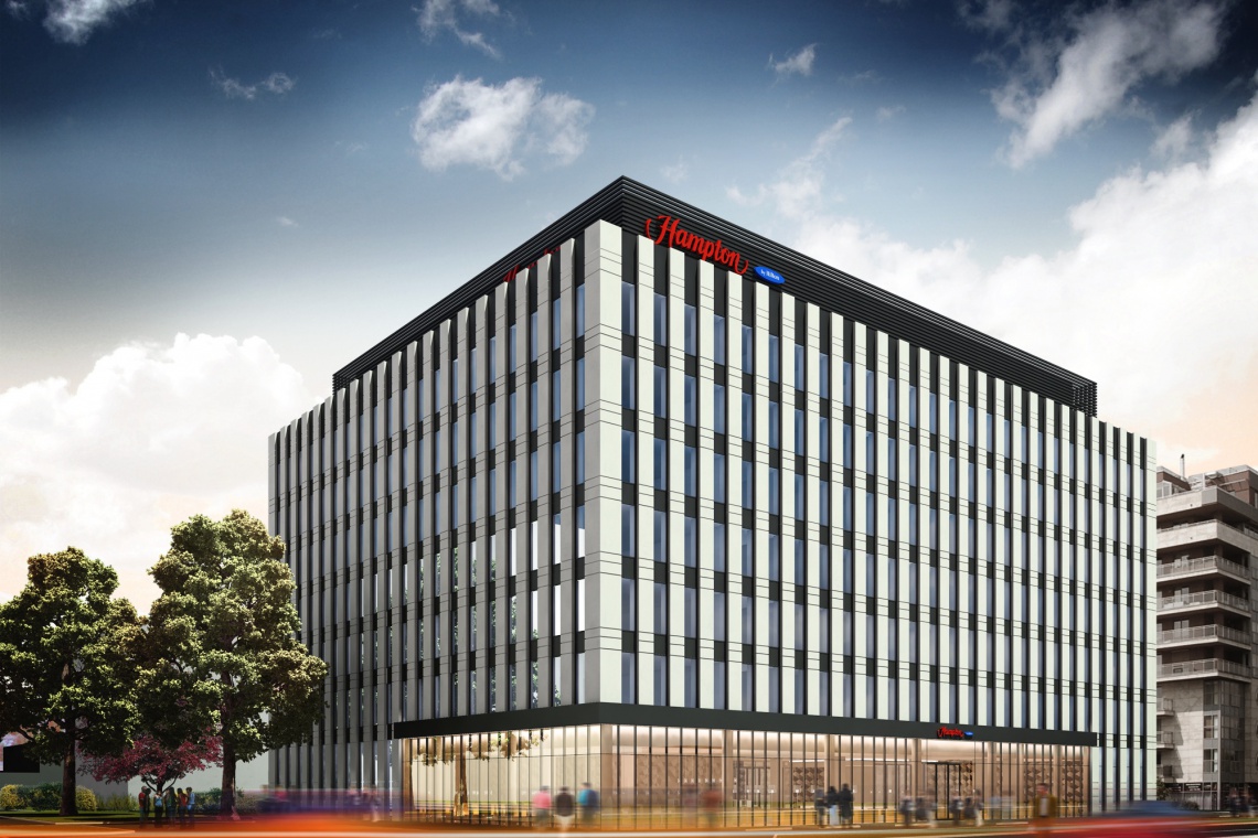 Hampton by Hilton w Warszawie, fot. materiały prasowe Wiemy, kto zaprojektuje nowy Hampton by Hilton w Warszawie