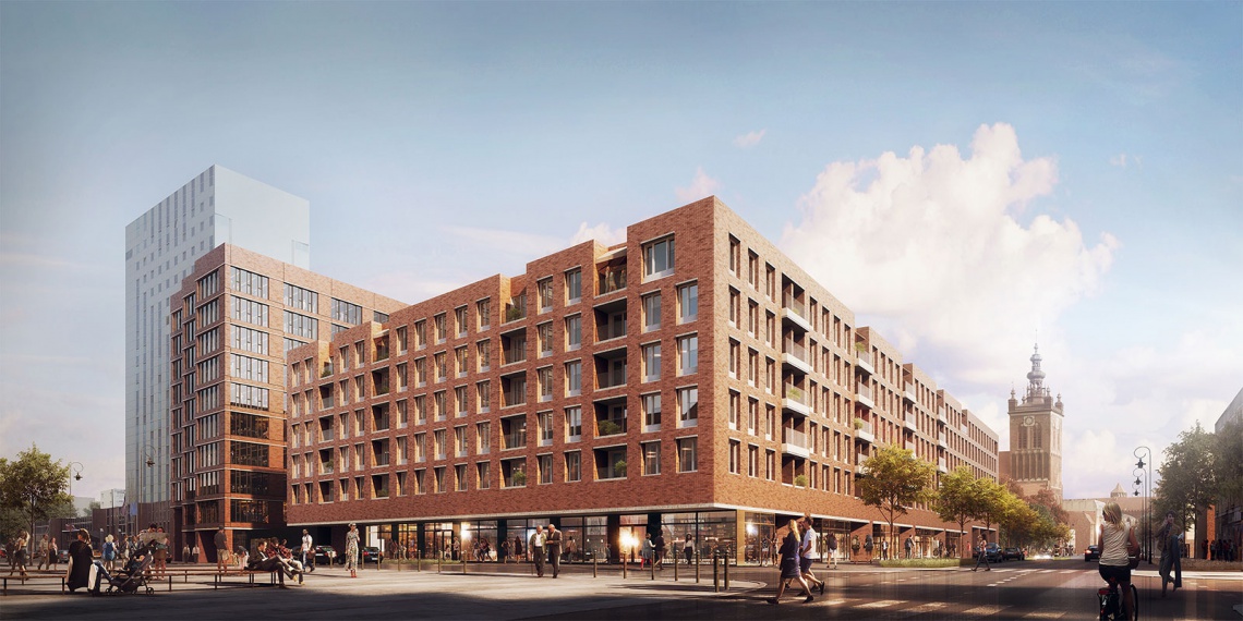 fot. mat. prasowe W centrum Gdańska powstaje 10-piętrowy biurowiec. To projekt Jems Architekci