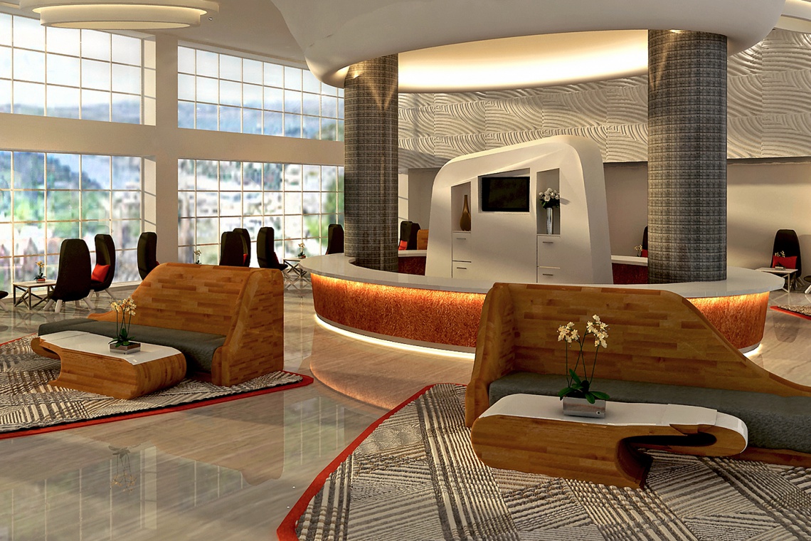 Lobby w orientalnym stylu