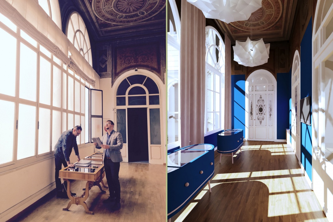 Zespół projektowy z pracowni Sikora Wnętrza podczas pracy Palazzo Blemensthil Rzym fot. materiały prasowe Projektując wnętrza rzymskiego Palazzo – impresje Jana Sikory o włoskim wzornictwie i stylu