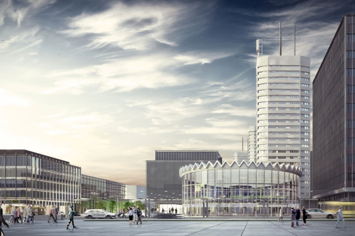 Wizualizacja modernizacji Rotundy i placu według Gowin & Siuta, fot. PKO BP Co z rozbiórką Rotundy? W planach spotkanie z projektantami i... korekta