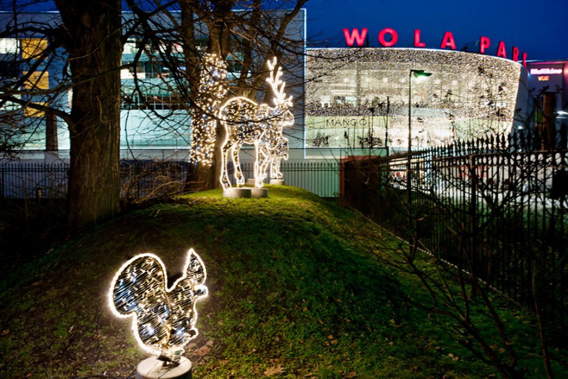 fot. materiały prasowe Wola Park Wola Park rozświetlony 225 tysiącami lampek