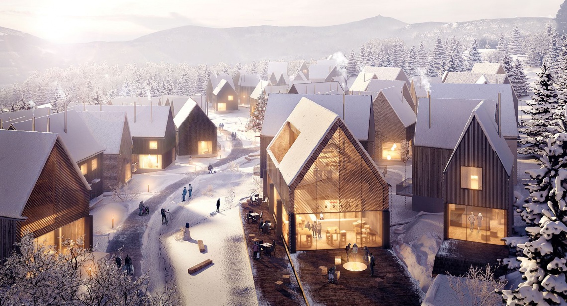 II miejsce, projekt pracowni WXCA Active Village z widokiem na Śnieżkę. Znamy zwycięzcę konkursu na najlepszy projekt
