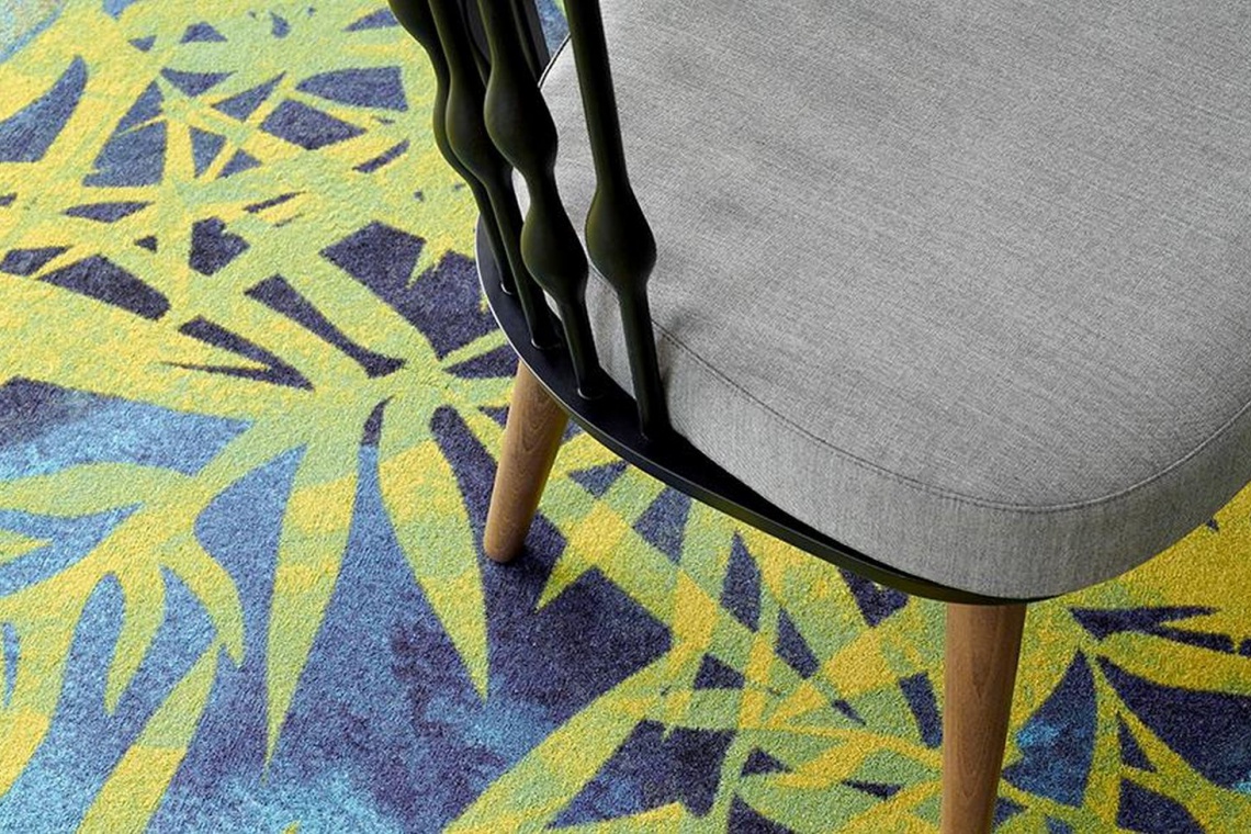 fot. mat. prasowe Carpet Studio wykładzina Ege Gra w zielone - inspiracje we wnętrzach
