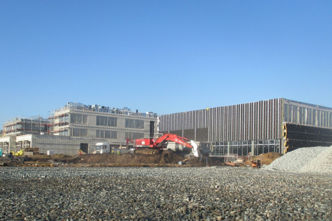 Postęp prac SZSP ul. Kłodzka Wrocław fot. materiały prasowe Wrocław buduje nowe szkoły