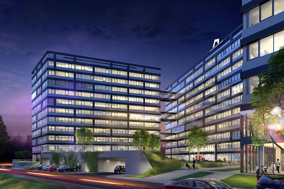 Tertium Business Park fot. materiały prasowe Grupa Buma Tertium Business Park - nowy biurowiec w Krakowie