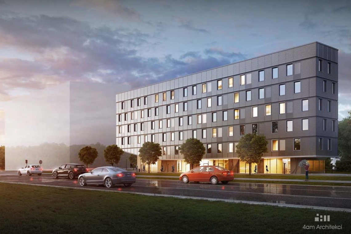 Witosa Point fot. materiały prasowe Witosa Point - nowy biurowiec na warszawskim Mokotowie. To projekt 4am Architekci