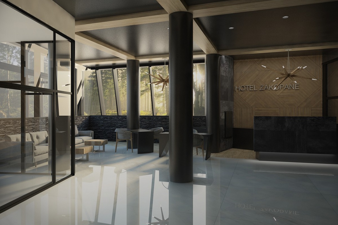 Aqua Hotel Zakopane fot. materiały prasowe Nowy hotel w Zakopanem. Jest projekt i wykonawca