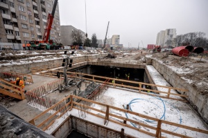 Trwa budowa stacji metra na Targówku