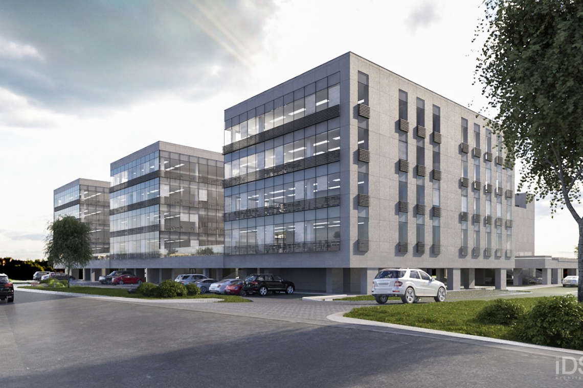 Szczecin Business Plaza, fot. Litwiniuk Property Przyjazne biura od IDS Architekci. Szczecin Business Plaza w budowie