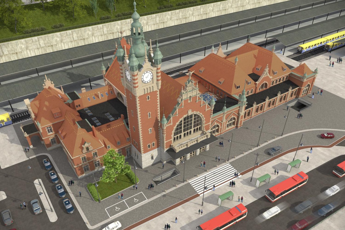 fot. PKP Modernizacja dworca Gdańsk Główny coraz bliżej