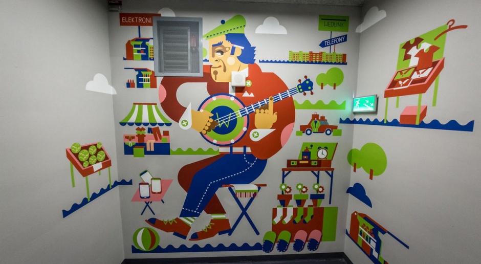 Murale ozdobiły wnętrze siedziby Deloitte