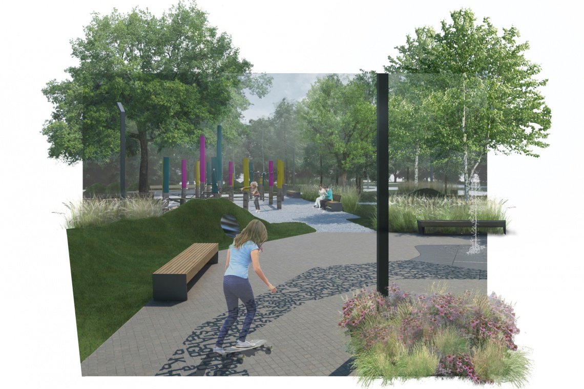 Skwer Eilego fot. mat. prasowe Pierwszy krakowski projekt placemakingowy na starcie