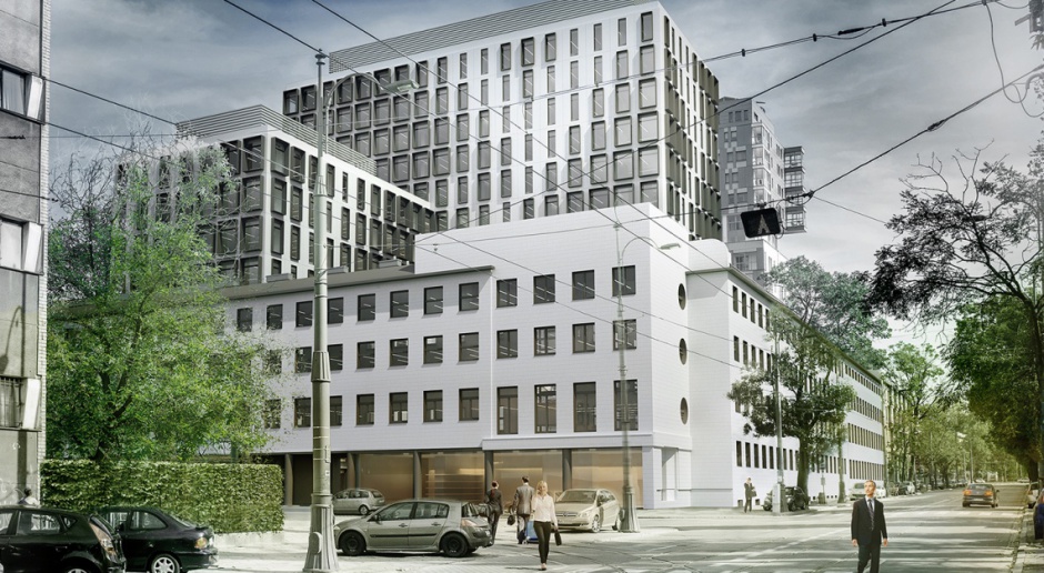 Biurowiec Wola Retro pnie się w górę. To projekt APA Kuryłowicz & Associates 