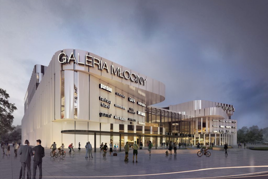 Najnowsza wizualizacja Galerii Młociny, fot. mat. prasowe To najnowsza wizualizacja Galerii Młociny. Wspólny projekt Kuryłowicz & Associates i Chapman Taylor