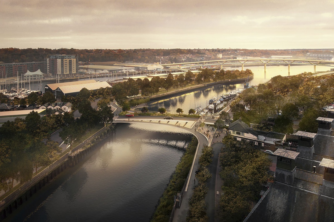 fot. Foster and Partners Design otwarty na rzeki. Transformacja przestrzeni w stylu Foster and Partners