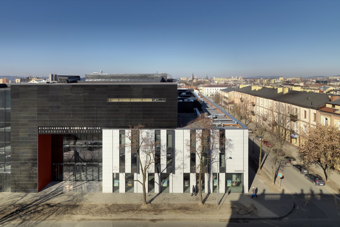 Filharmonia Świętokrzyska im. Oskara Kolberga w Kielcach fot. mat. prasowe Filharmonia Świętokrzyska - sporym wyzwaniem dla architektów