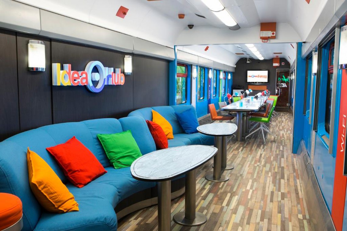 fot. facebook Idea Bankfot. facebook Idea Bank Coworkingowy... wagon w pociągach PKP Intercity