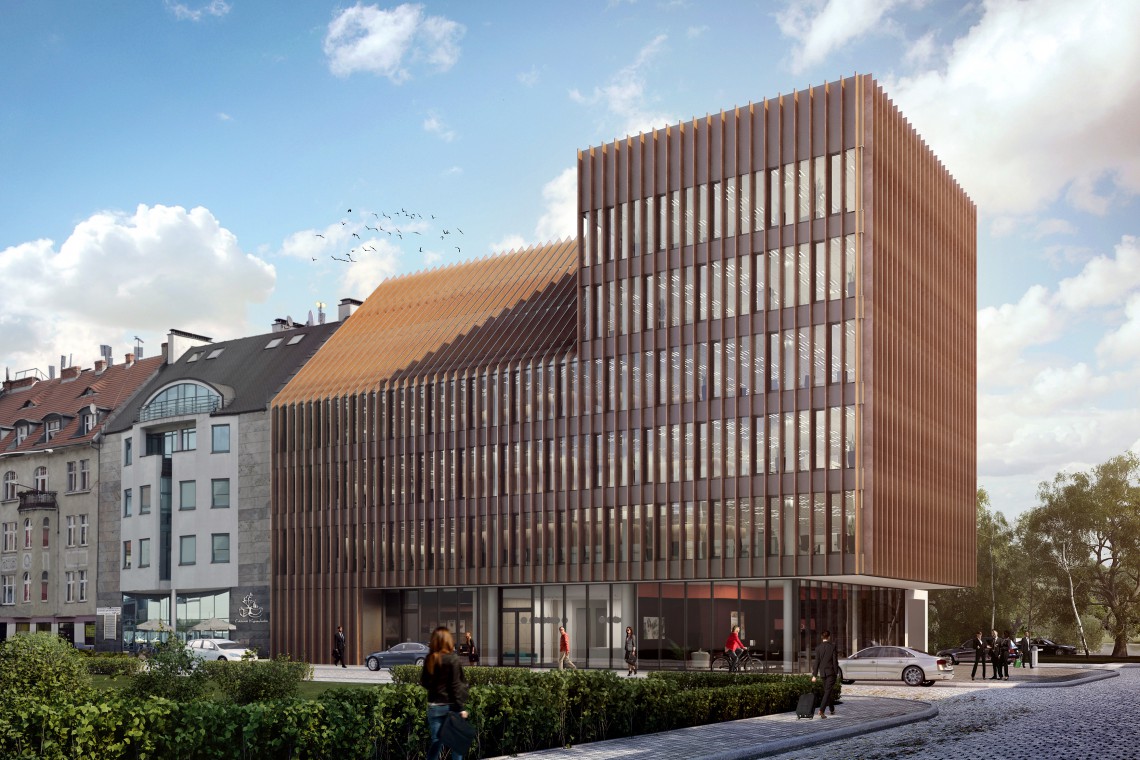 Biurowiec Komandorska 12 fot. JLL Biurowiec Komandorska 12 przyjazny środowisku. To projekt Grupy 5 Architekci