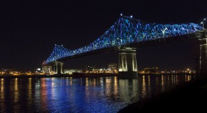 Słynny most Jacquesa Cartier w imponującym świetle