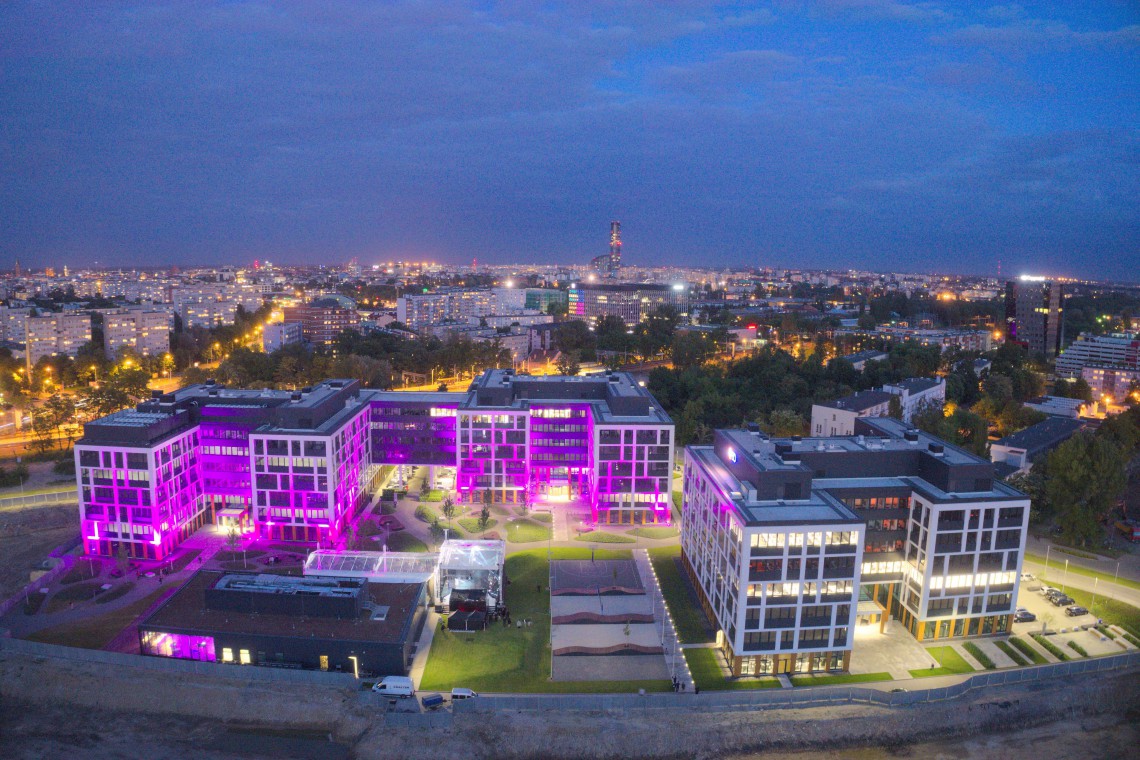 Otwarcie Business Garden Wrocław fot. mat. prasowe Otwarcie Business Garden Wrocław w blasku sztucznych ogni