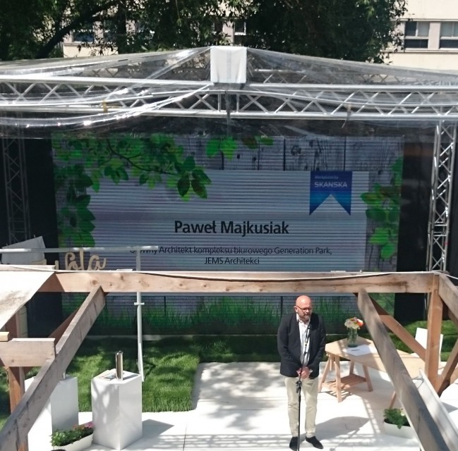 Paweł Majkusiak z pracowni JEMS Architekci fot. PTWP JEMS: Jesteśmy trudni, ale Skanska to zniosła