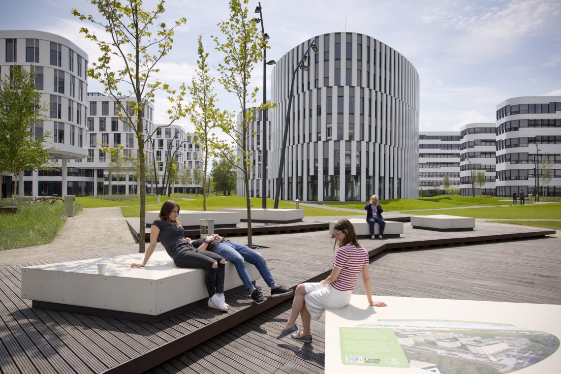 fot. Piotr Krajewski Drugi etap Business Garden Warszawa gotowy. To projekt JSK Architekci