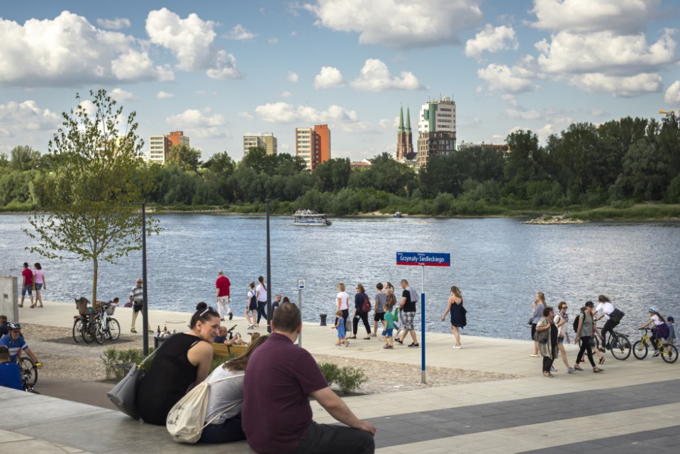 fot. UM Warszawa Bulwary wiślane otwarte w całości. Jedne z najpiękniejszych w Europie?