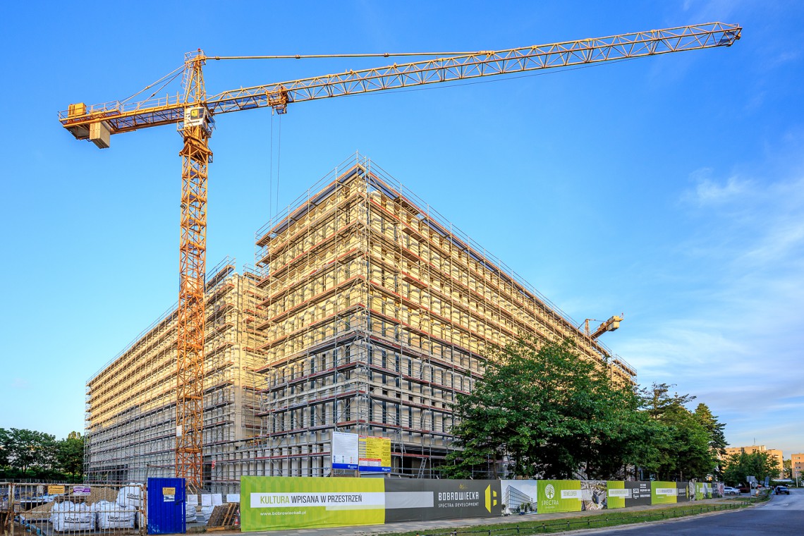 Bobrowiecka 8 fot. mat. prasowe Biurowiec Bobrowiecka 8 rośnie w oczach. To projekt JEMS Architekci
