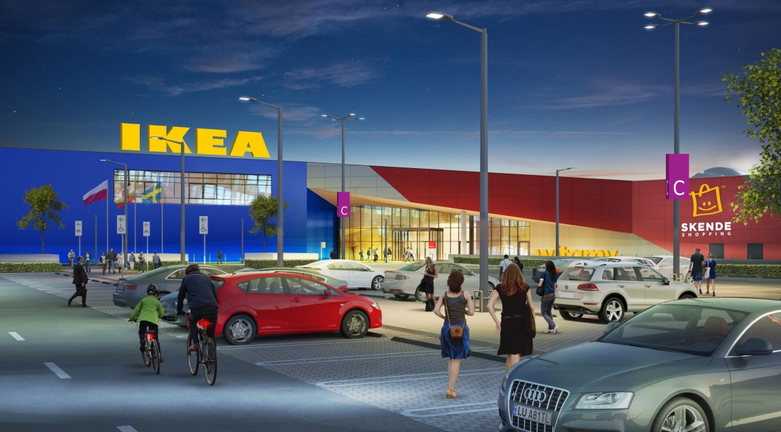 Skende fot. mat. prasowe Skende Shopping, czyli centrum IKEA Centres w Lublinie
