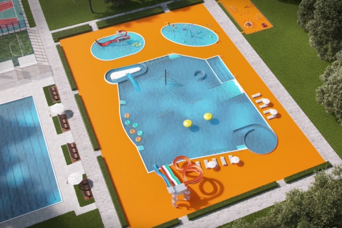 fot. UM Warszawa Nowe baseny, zdjeżdżalnie i plaża. Jest zgoda na przebudowę ośrodka "Moczydło"