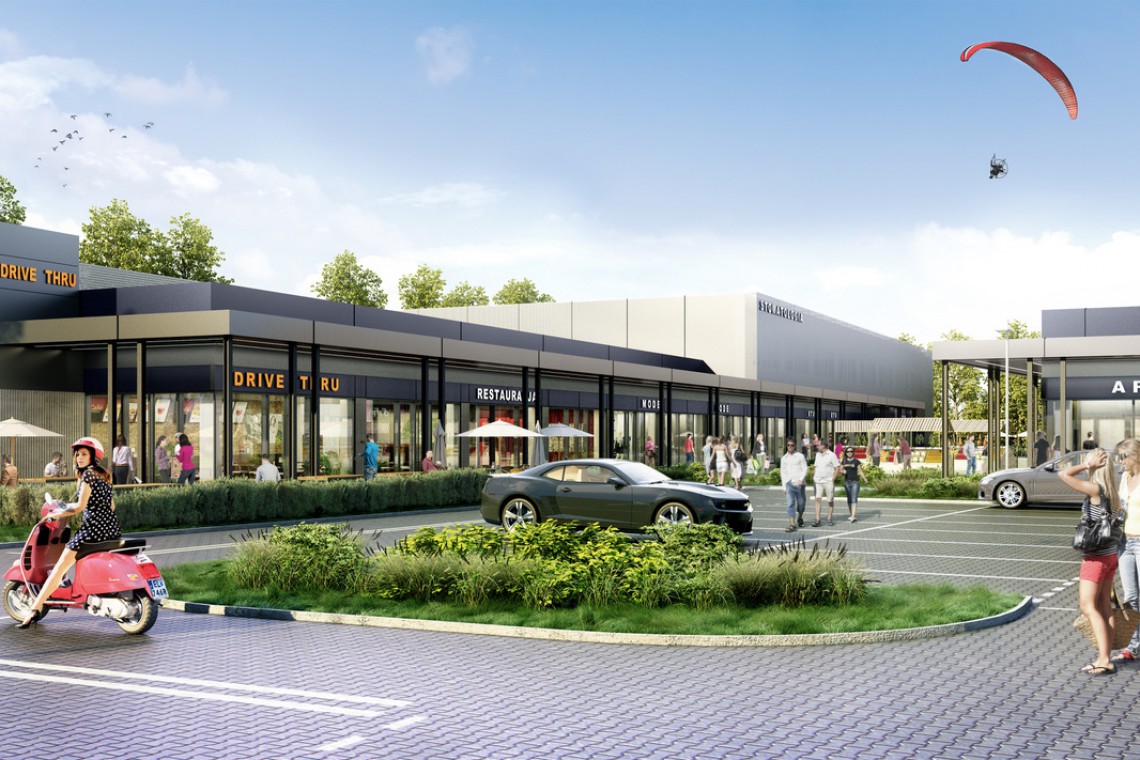 mat.pras. Park handlowy w nowoczesnym wydaniu. Projekt Archiconu tuż przed startem