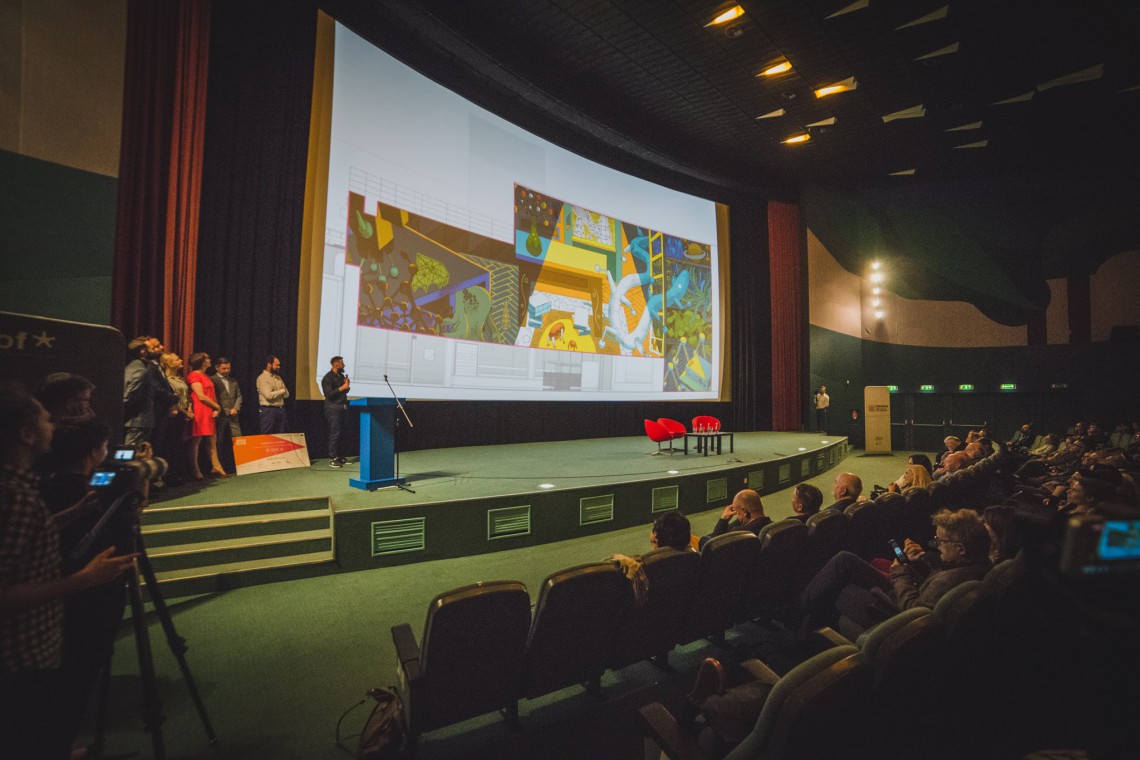 fot. mat. prasowe Mural jak "krakowskie mieszkanie Lema". Taki projekt ozdobi Galerię Krakowską