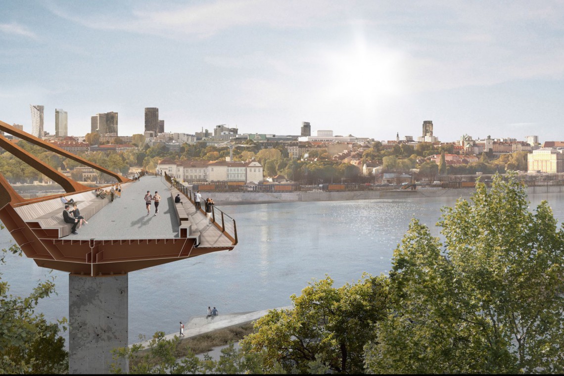 I nagroda (100 tys. zł) – Schuessler-Plan Inżynierzy z Warszawy fot. mat. UM Warszawa Pierwszy pieszo-rowerowy most przez Wisłę wybrany. Zwyciężyła pracownia z Warszawy