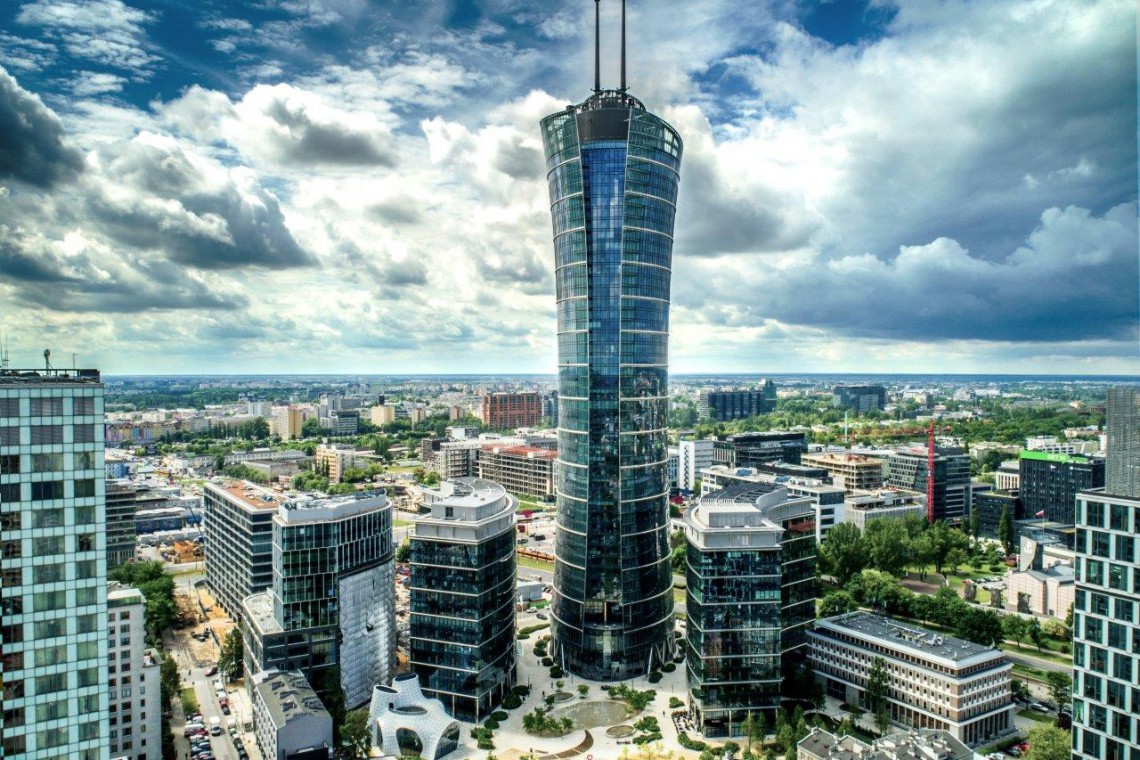 Warsaw Spire, fot. mat. prasowe Czesi wybrali najciekawszy pod względem architektury biurowiec w Polsce