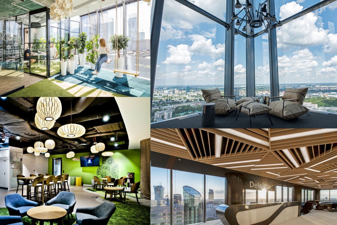 fot. mat. prasowe: Delloite i Echo; Allegro by workplace, fot. Adam Grzesik TOP: Oto najbardziej designerskie biura w Warsaw Spire i Q22