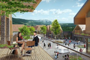 Nowe centrum outlet Neinver w stylu alpejskiej wioski