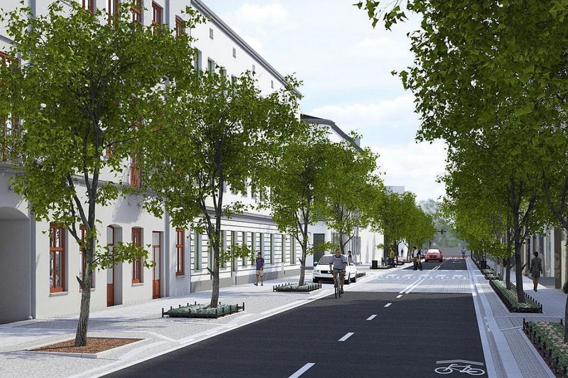 fot. UM Łódź Szpalery drzew, nowe ławki i oświetlenie. Tak się zmieni ul. Wschodnia w Łodzi