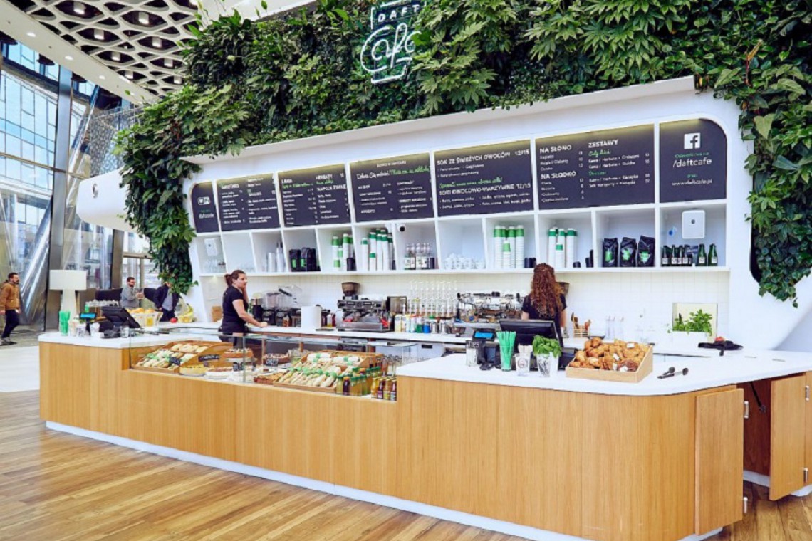 DaftCafe, czyli hipsterska kawiarnia z dżunglą nad barem