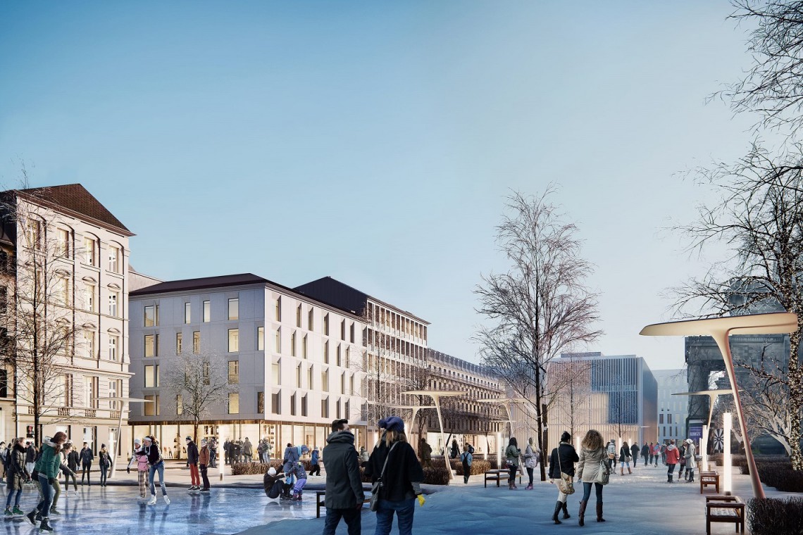 Koncepcja zabudowy ul. Marszałkowskiej i Placu Centralnego, źródło: PIG Architekci Plac Centralny w Warszawie - jak uzyskać kosmopolityczny efekt?