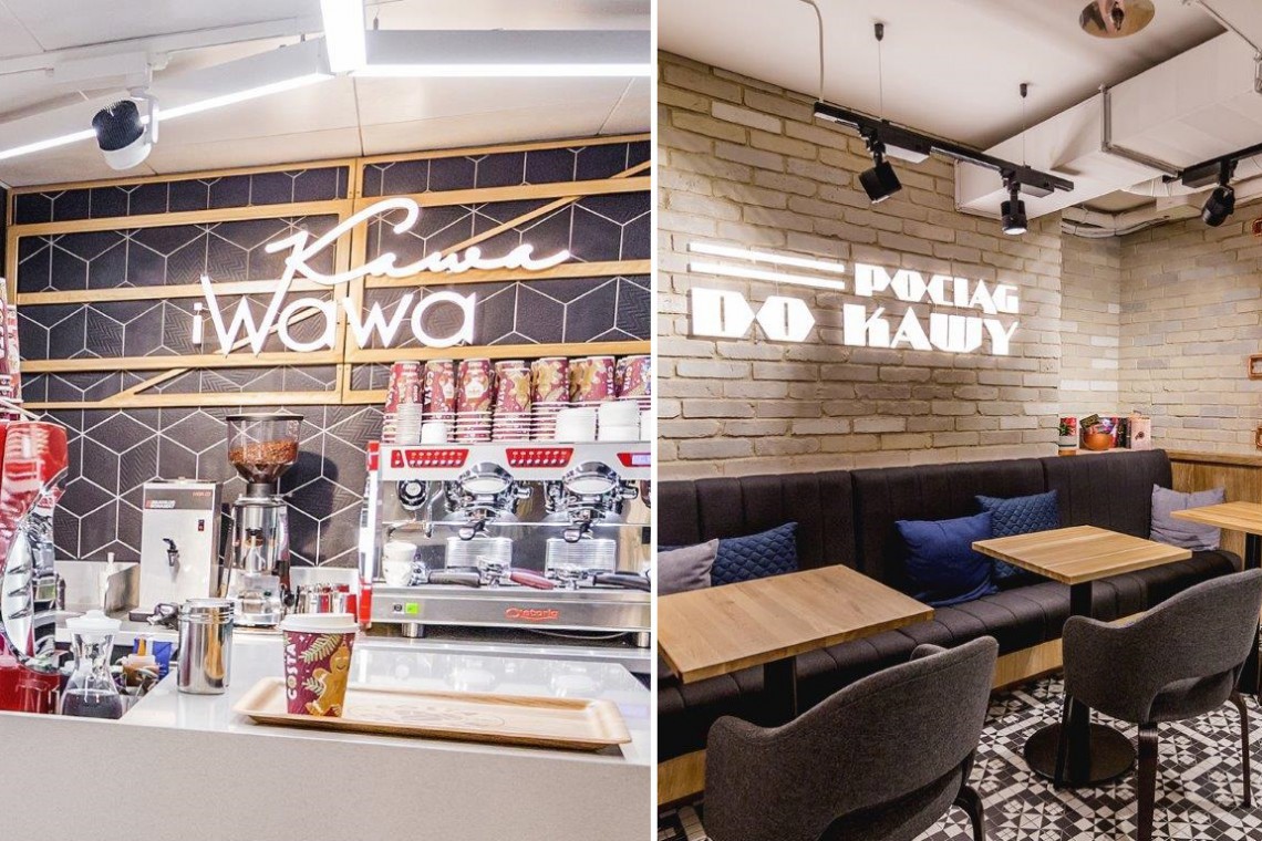 Pociąg do Kawy czy Kawa i Wawa? Oto wnętrza dwóch nowych lokali Costa Coffee w sercu Warszawy