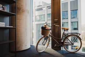 Biuro Goyello w Olivia Business Centre to rowerowa podróż po polsko-holenderskiej krainie