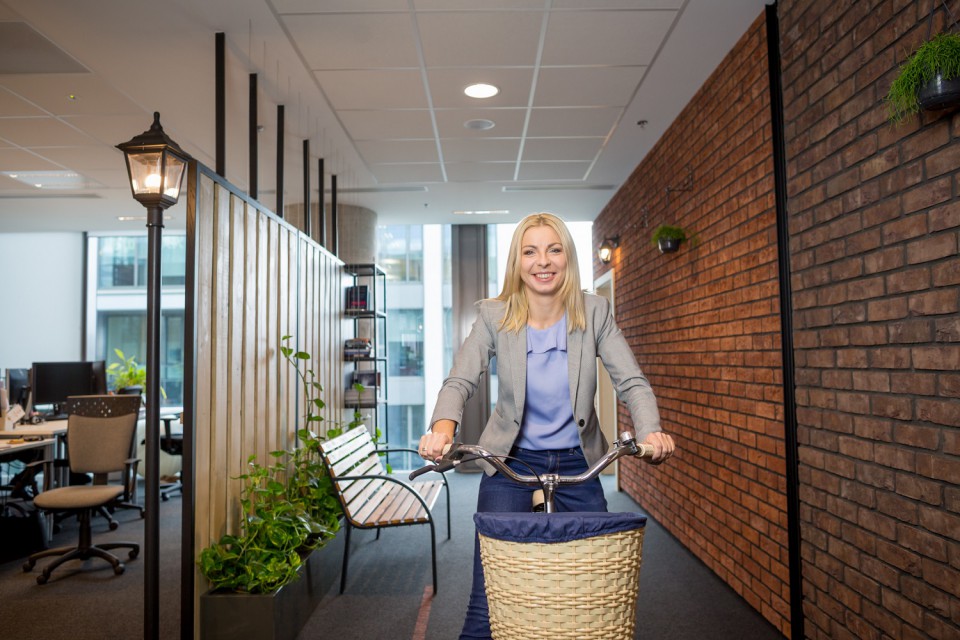 Biuro Goyello, fot. Goyello Biuro Goyello w Olivia Business Centre to rowerowa podróż po polsko-holenderskiej krainie