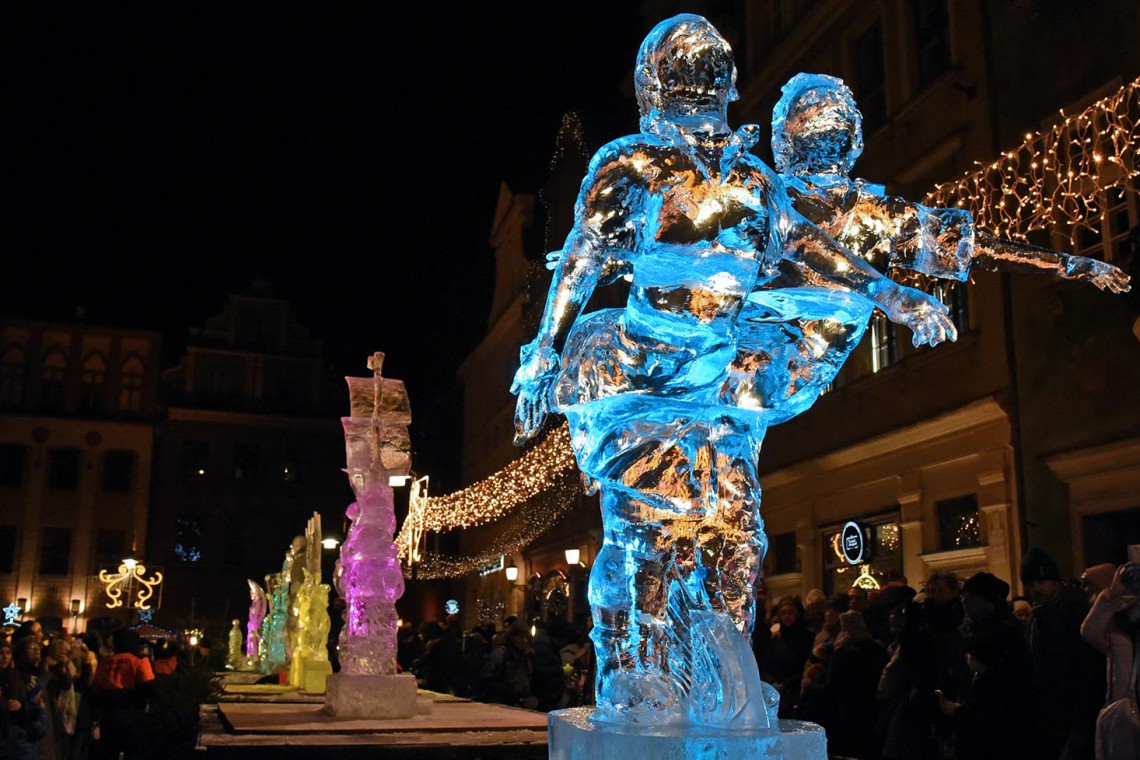 Festiwal Rzeźby Lodowej 2017, fot. www.poznan.pl Oto laureaci poznańskiego Festiwalu Rzeźby Lodowej